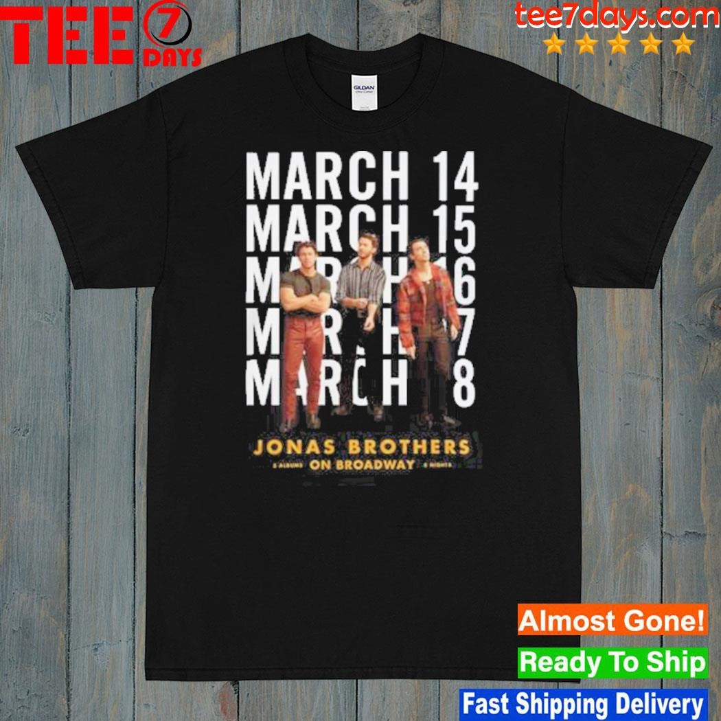 Jonas brothers merch brothers on broadway 2023 shirt