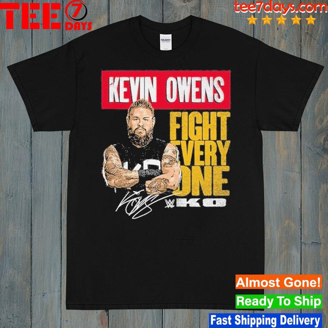 Men's 500 level black kevin owens fight. every. one. triblend shirt