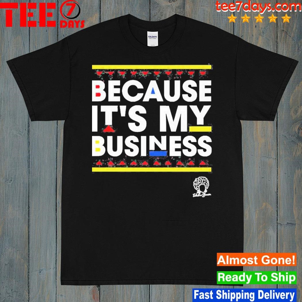 Tabitha Brown Merch Because It’s My Business Geometric Black Tee Shirt