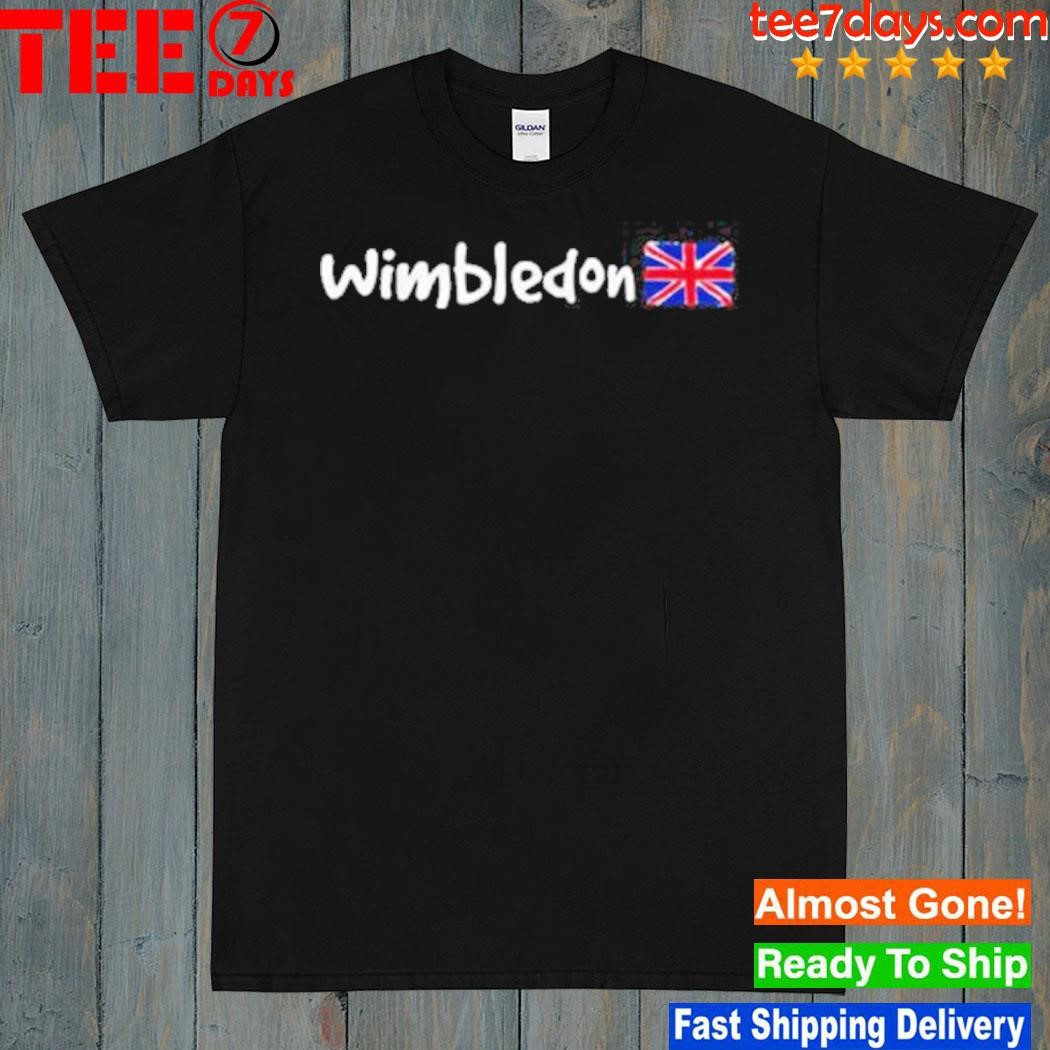 Wimbledon england british flag shirt