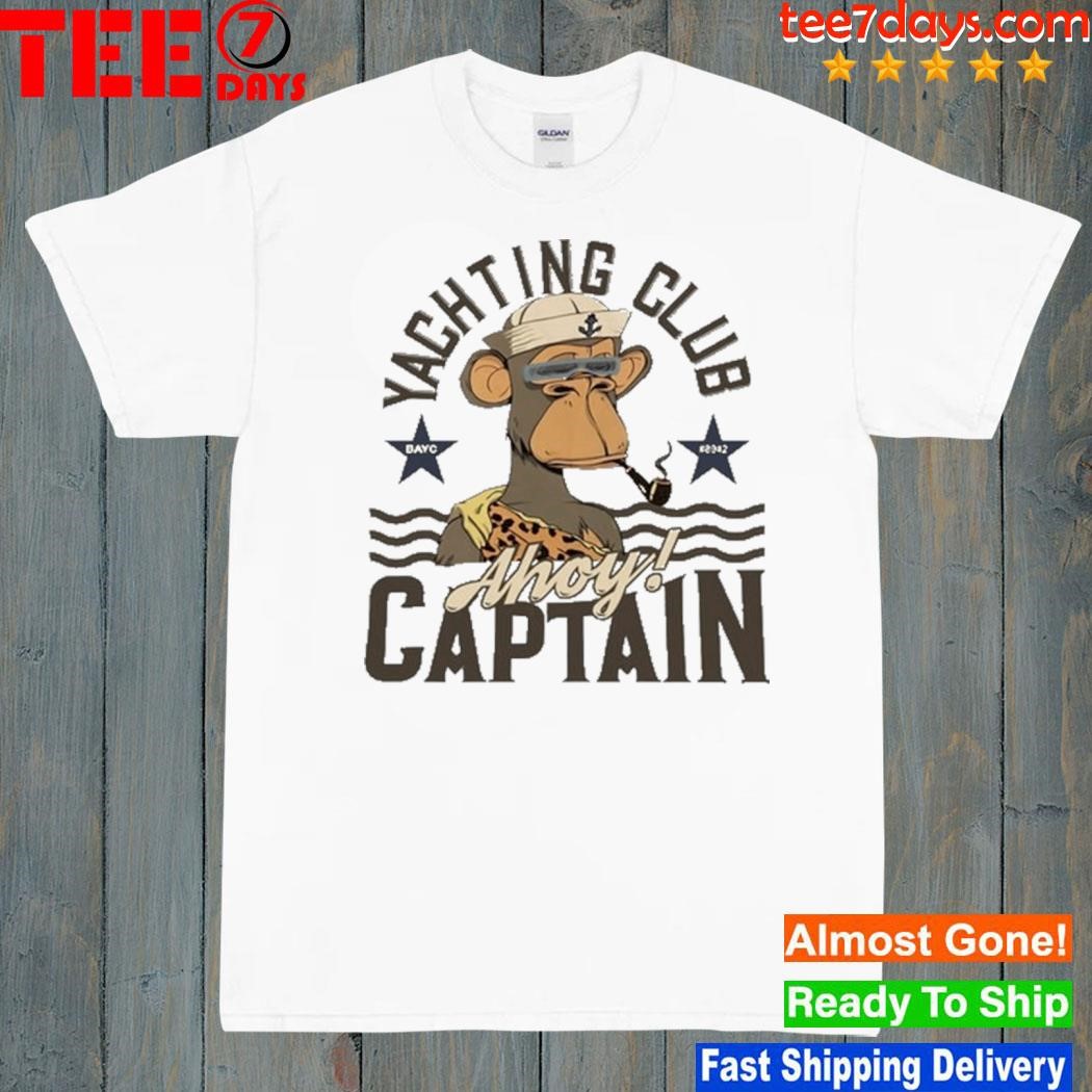 Yachting club bayc 8942 ahoy captain shirt