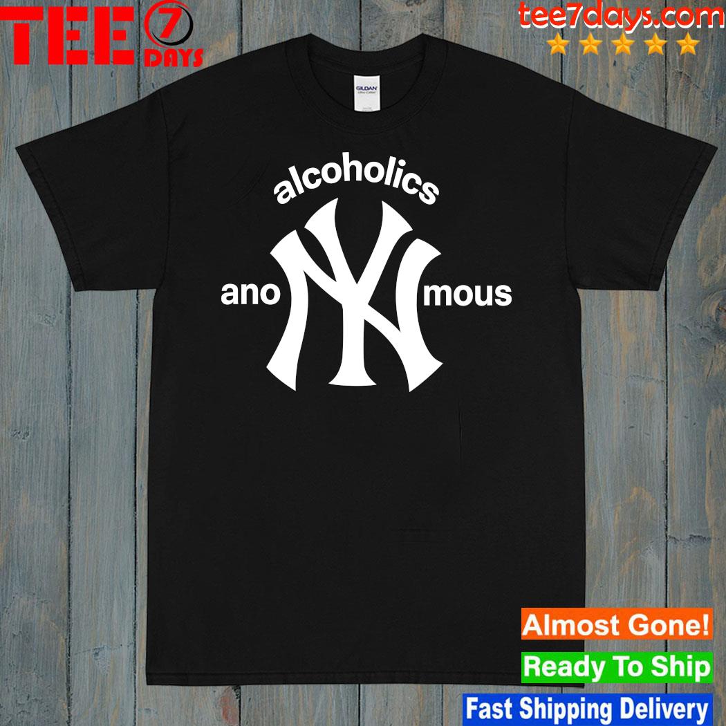 Design Ny alcoholics anonymous The New York Yankees Baseball Team logo t-shirt