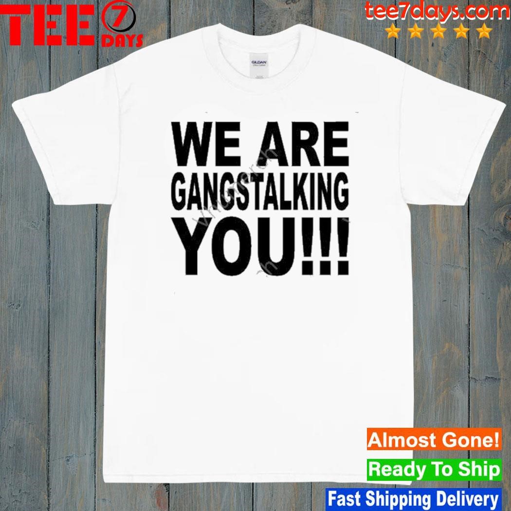 2023 We are gangstalking you shirt