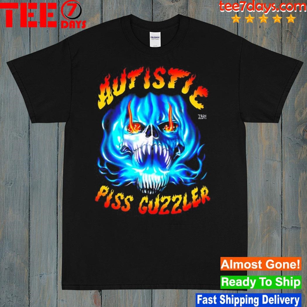 Autistic piss guzzler art design t-shirt