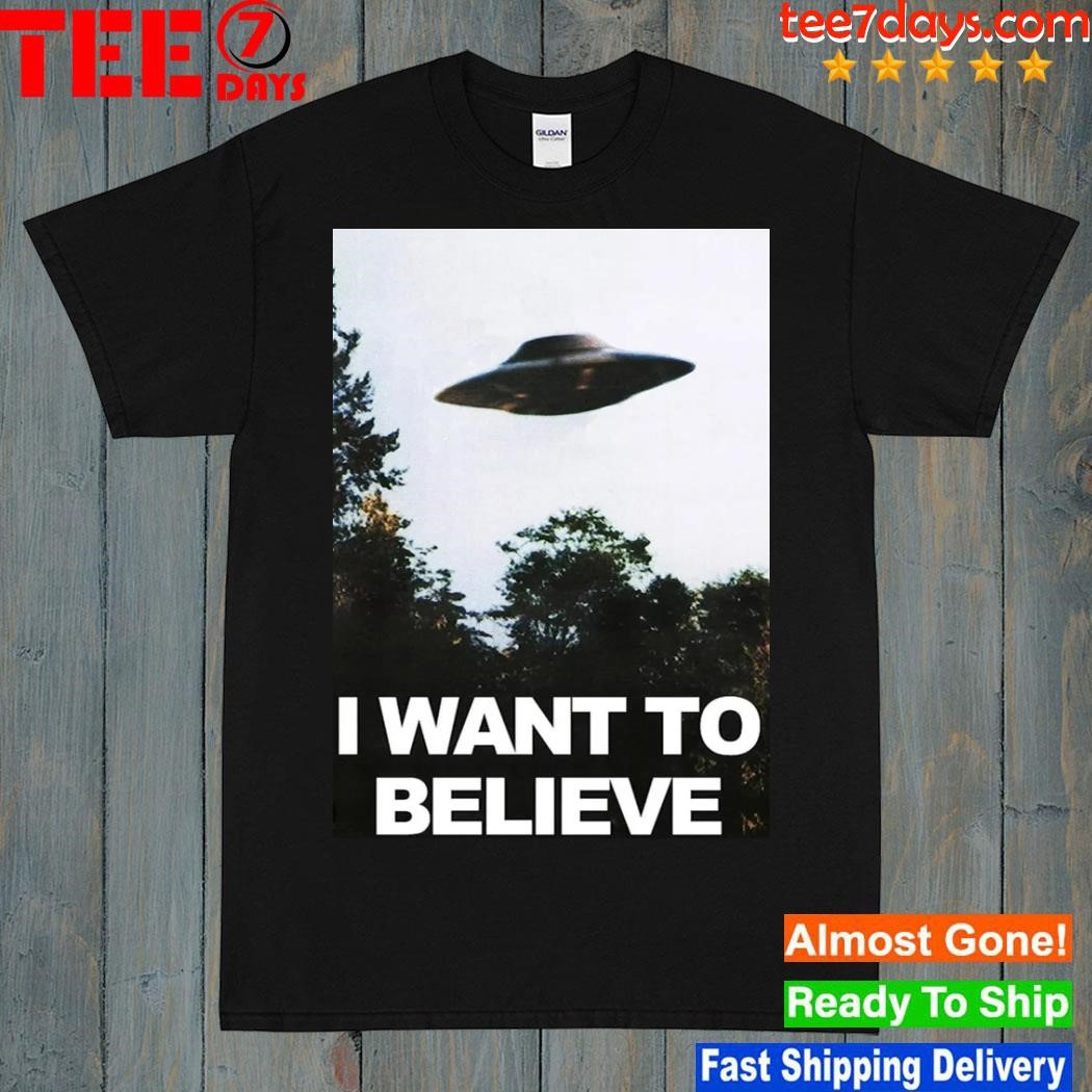 Cheap TV show the x files I want to believe poster shirt