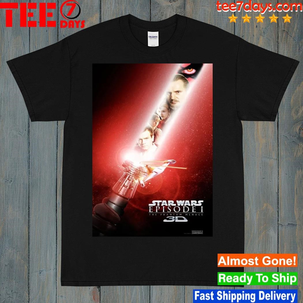 Cheap lightsaber phantom menace teaser poster shirt