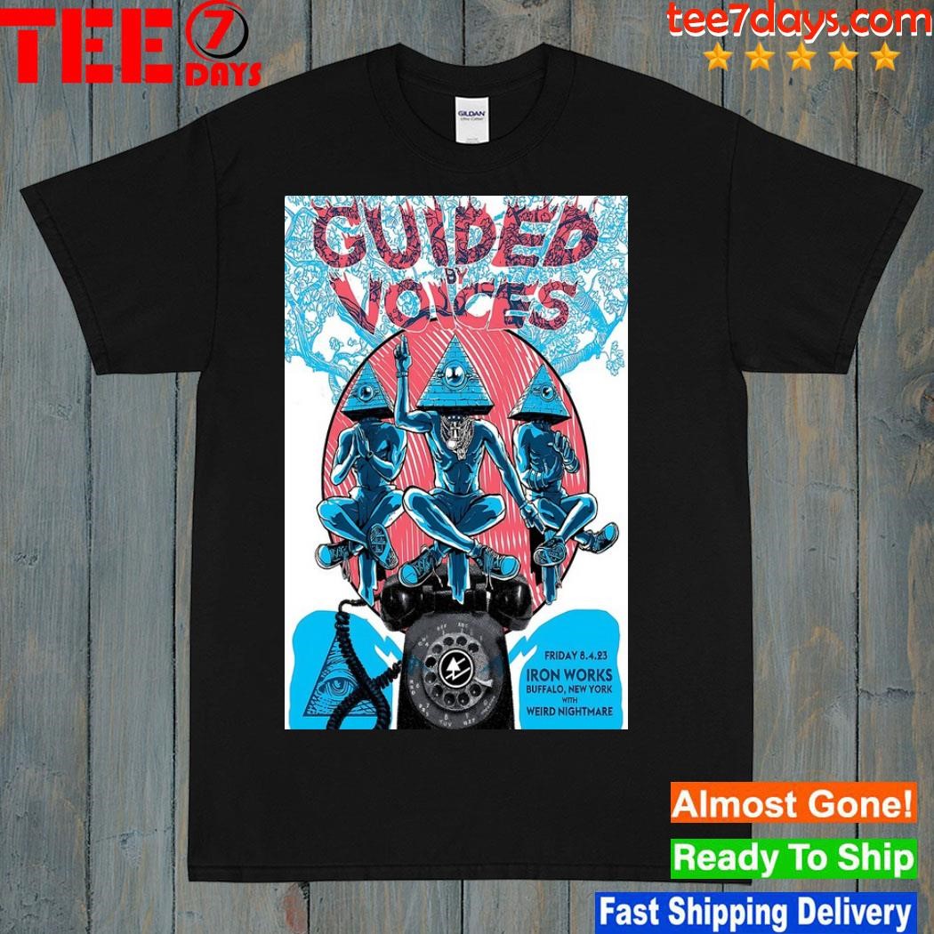 Guided by Voices Aug 04, 2023 Buffalo Iron Works Buffalo, NY Poster shirt