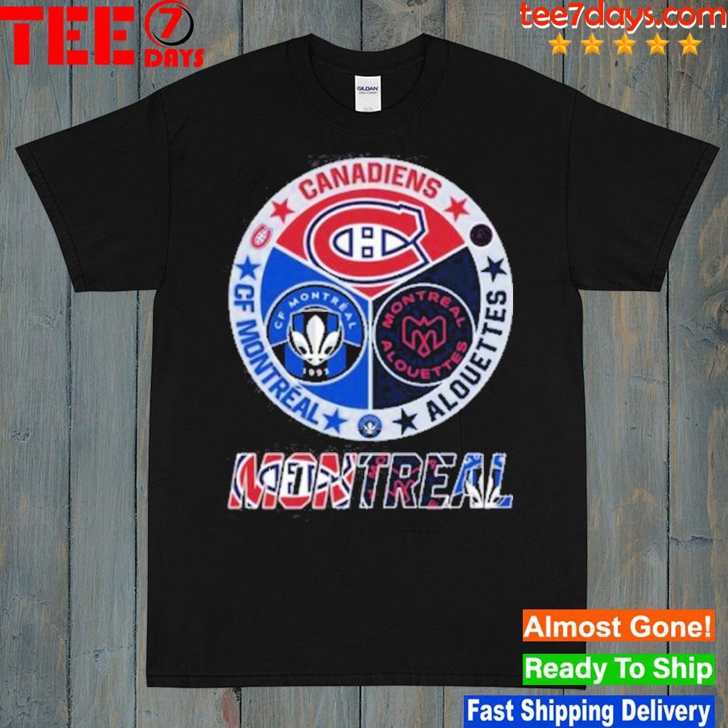 Montreal Canadiens Alouettes CF Montreal T Shirt