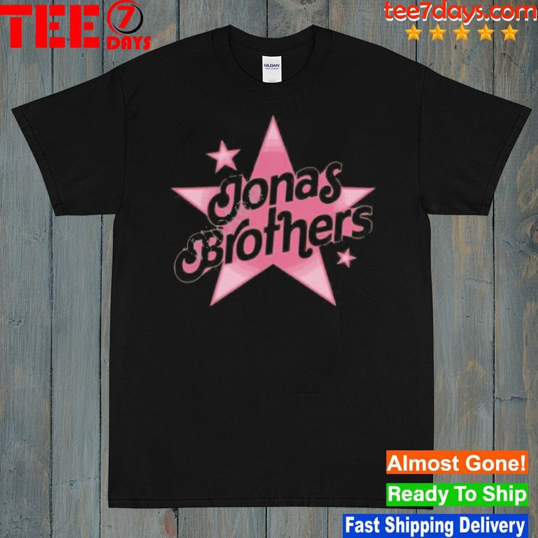 Pink stars Jonas brothers t-shirt
