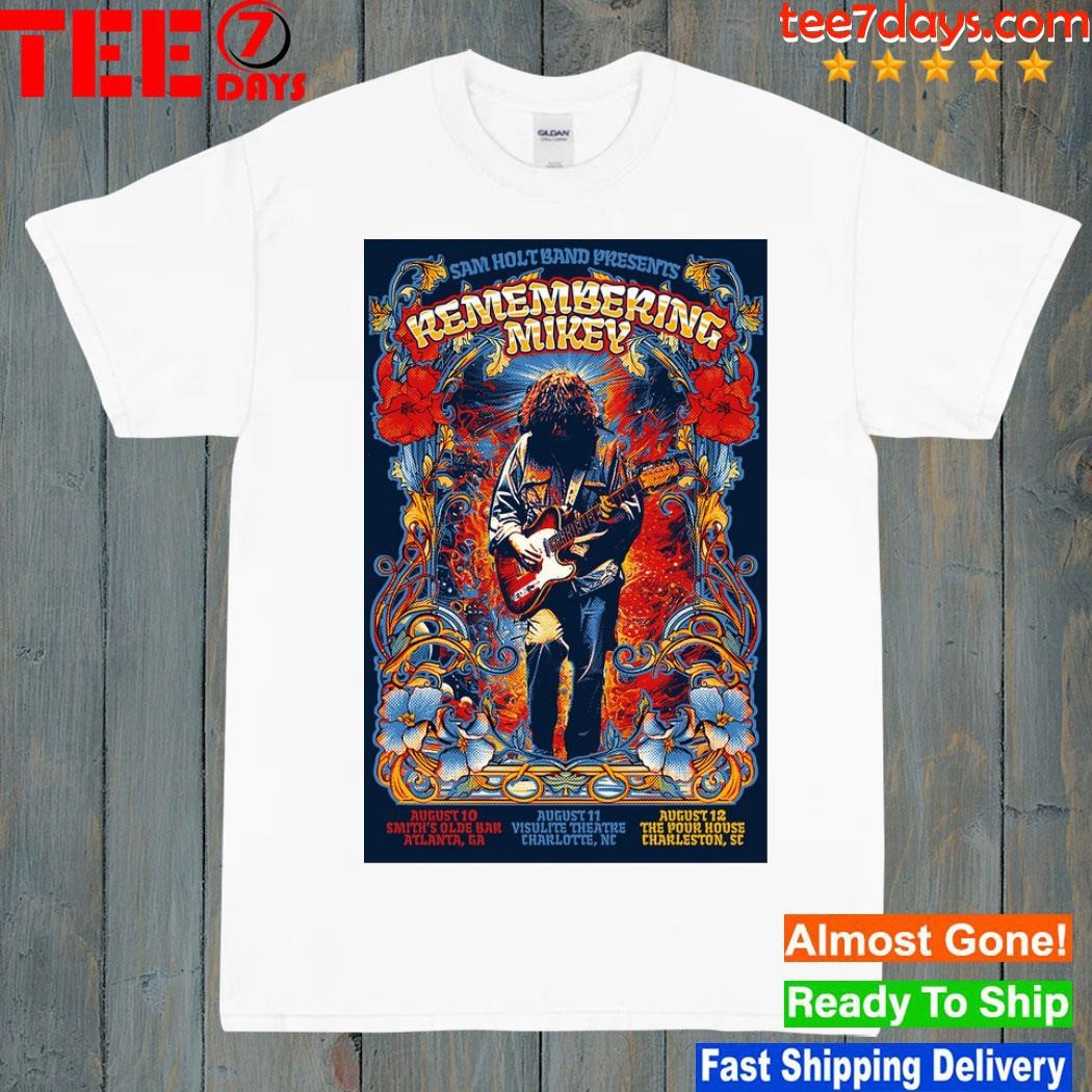 Sam holt band remembering mikey tour august 2023 poster shirt