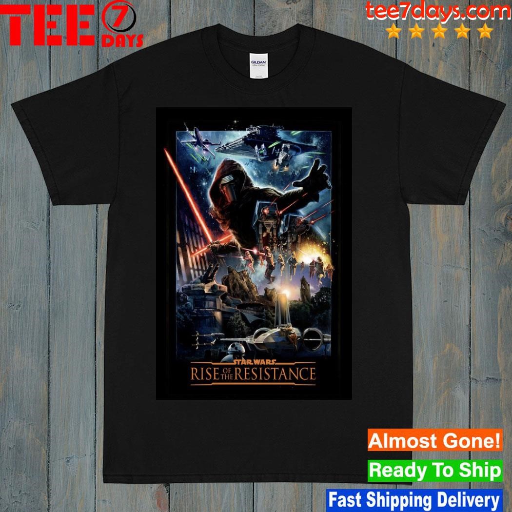 2023 Star wars rise of the resistance poster shirt