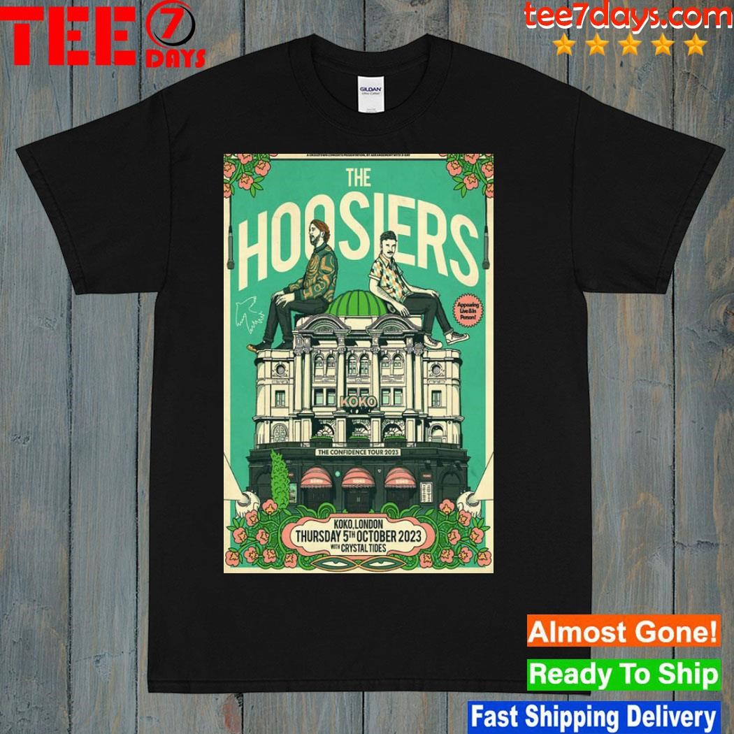 2023 the hoosiers tour london uk event poster shirt