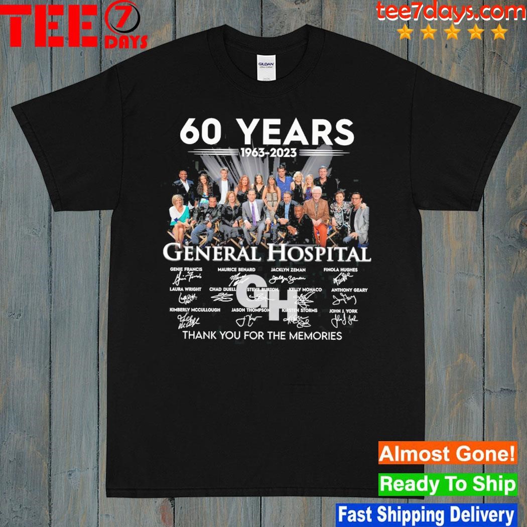 60 years 1963 2023 general hospital thank you for memories shirt