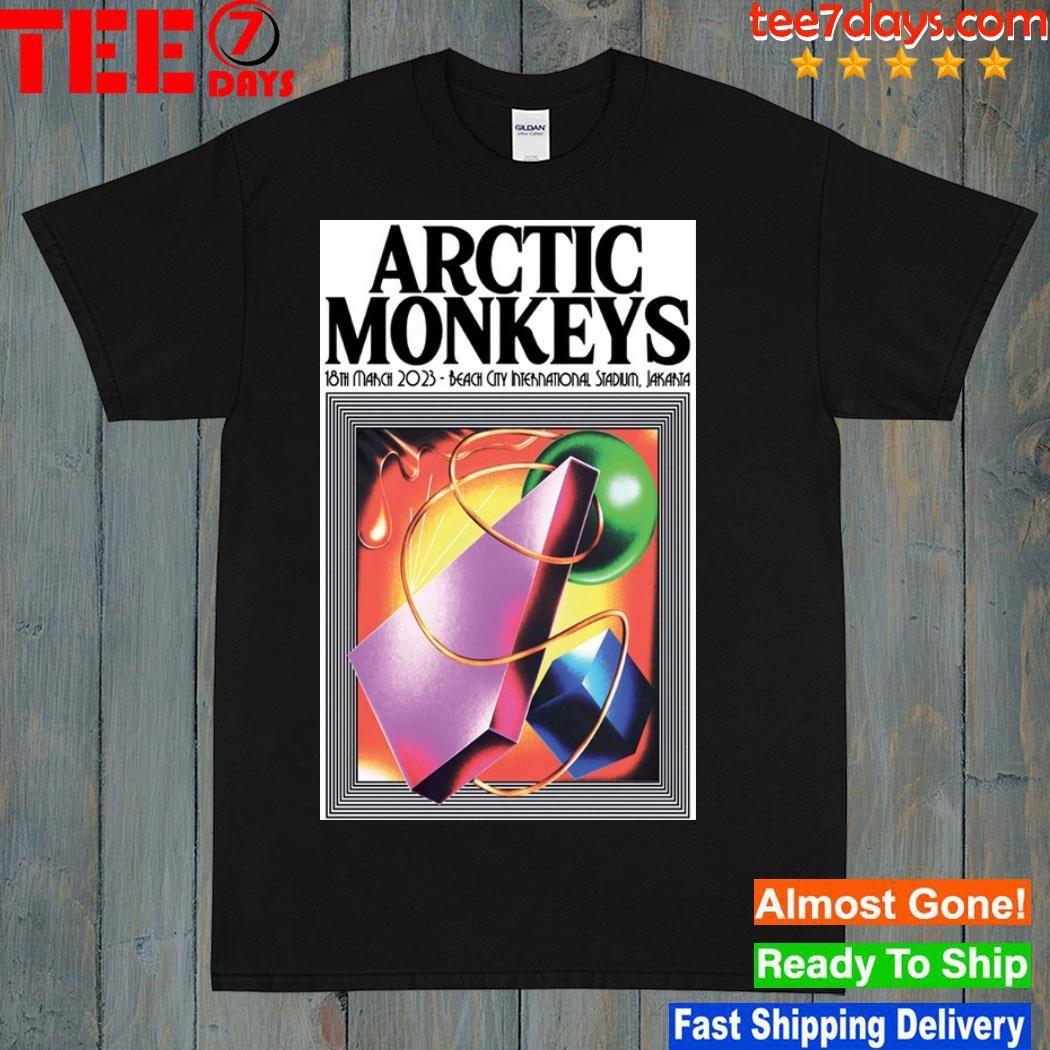 Arctic monkeys tour beach city international stadium jakarta 2023 poster shirt