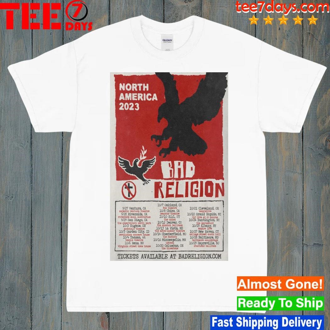 Bad religion north America 2023 poster shirt