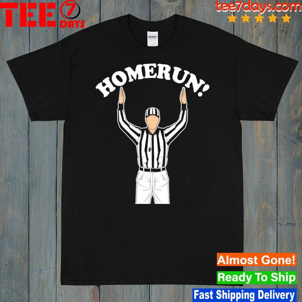 Baseball homerun Football referee funny shirt