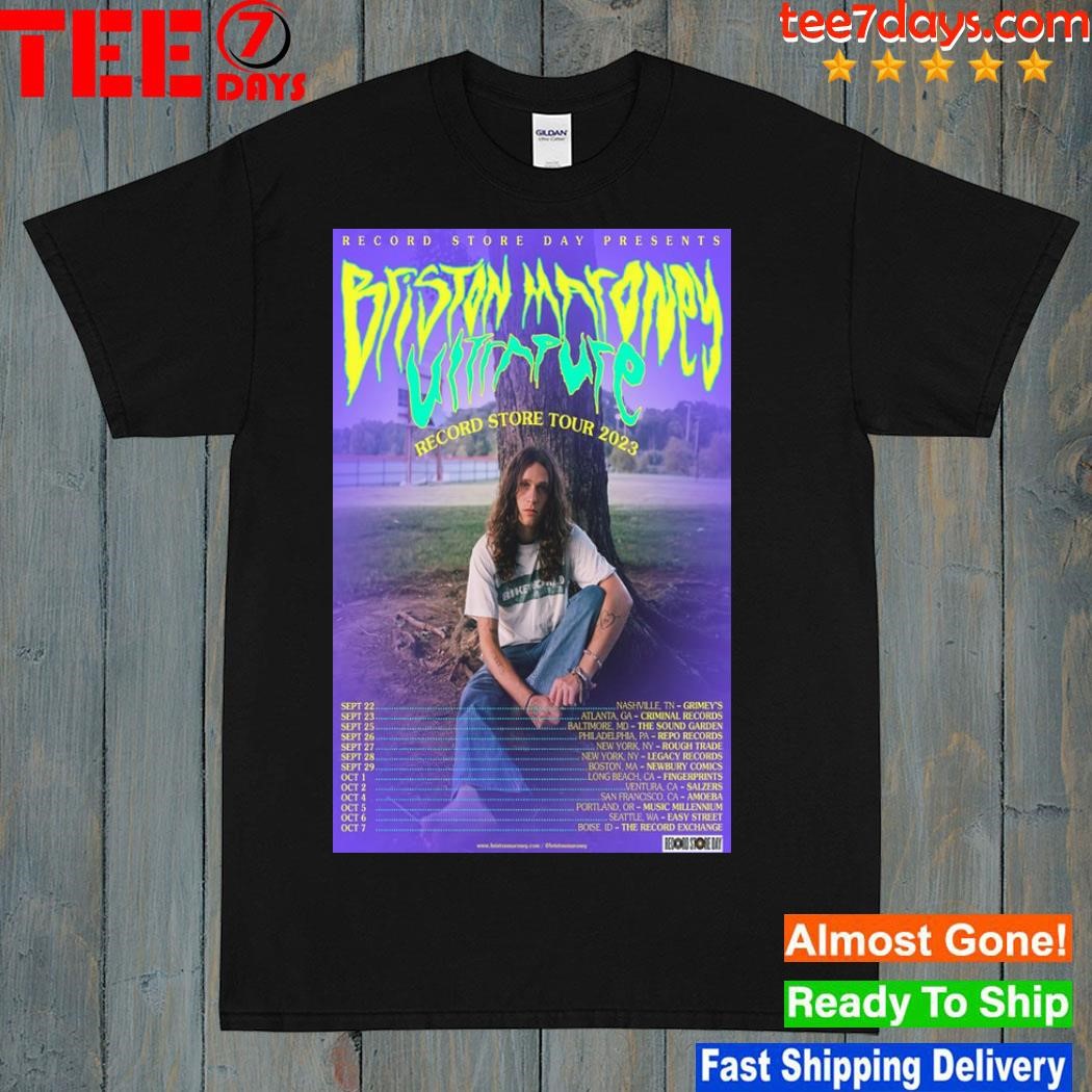 Briston maroney ultenpute record tour september and october 2023 limited edition poster shirt
