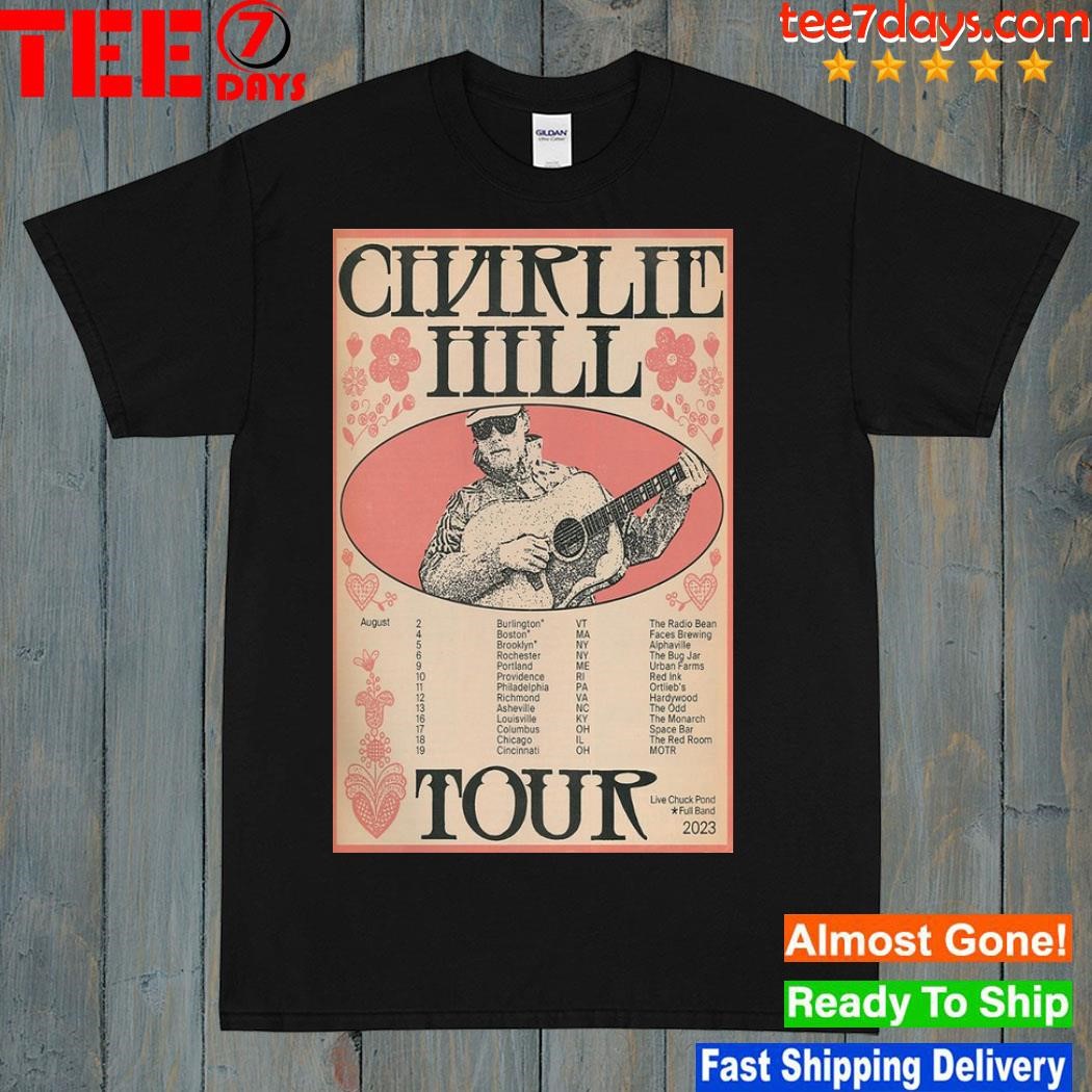 Charlie hill tour august 2023 poster shirt