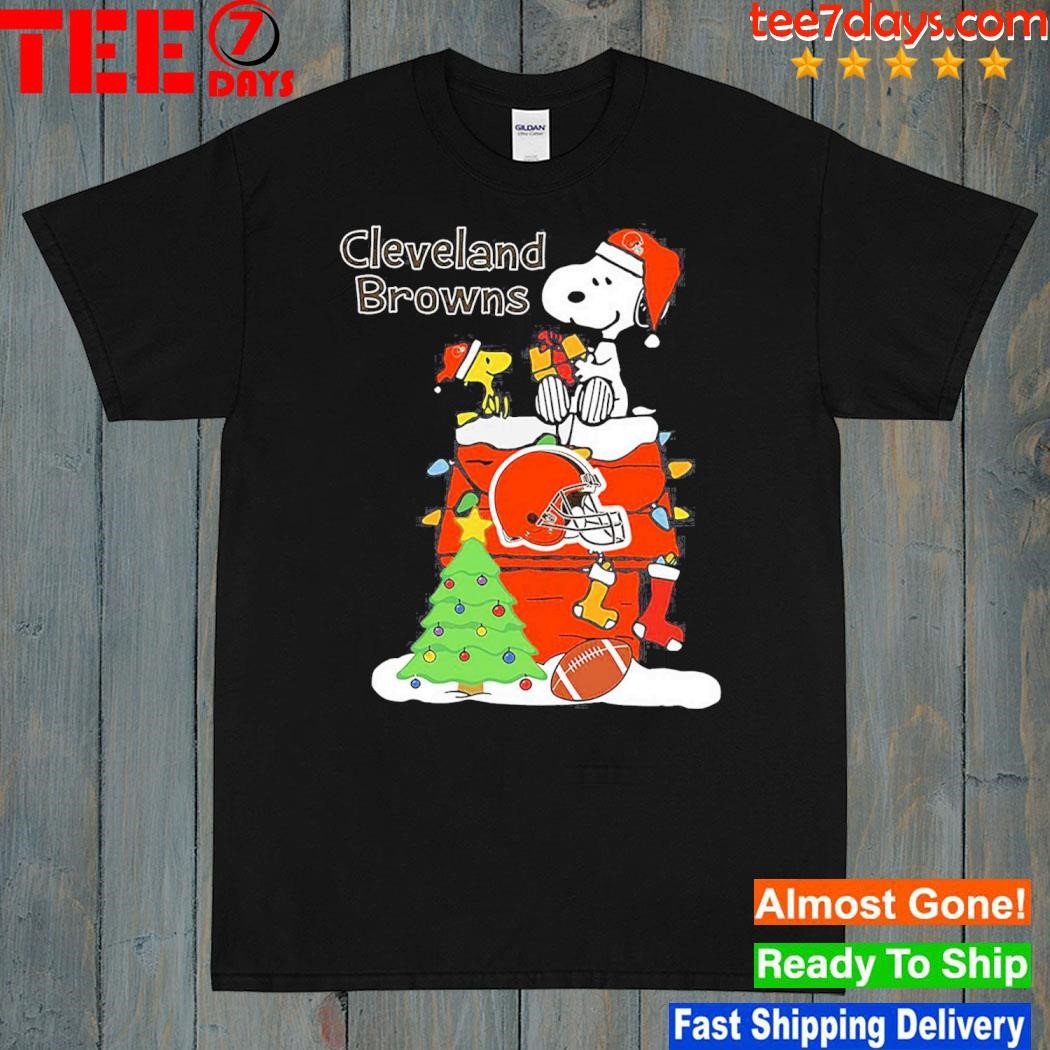Christmas Snoopy Cleveland Browns Shirt