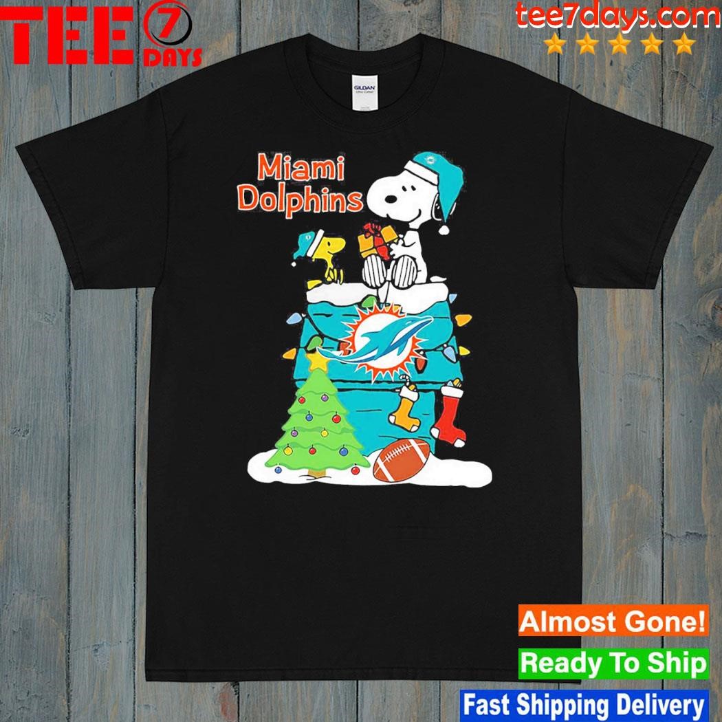 Christmas Snoopy Miami Dolphins Shirt