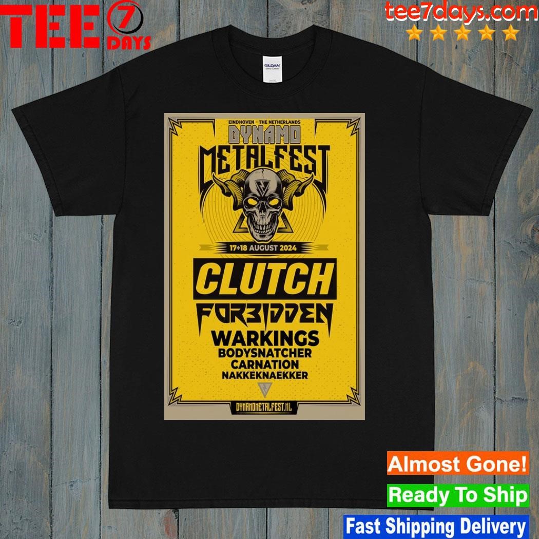 Clutch 08 17-18, 2024 Eindhoven The Netherlands Tour Poster Shirt