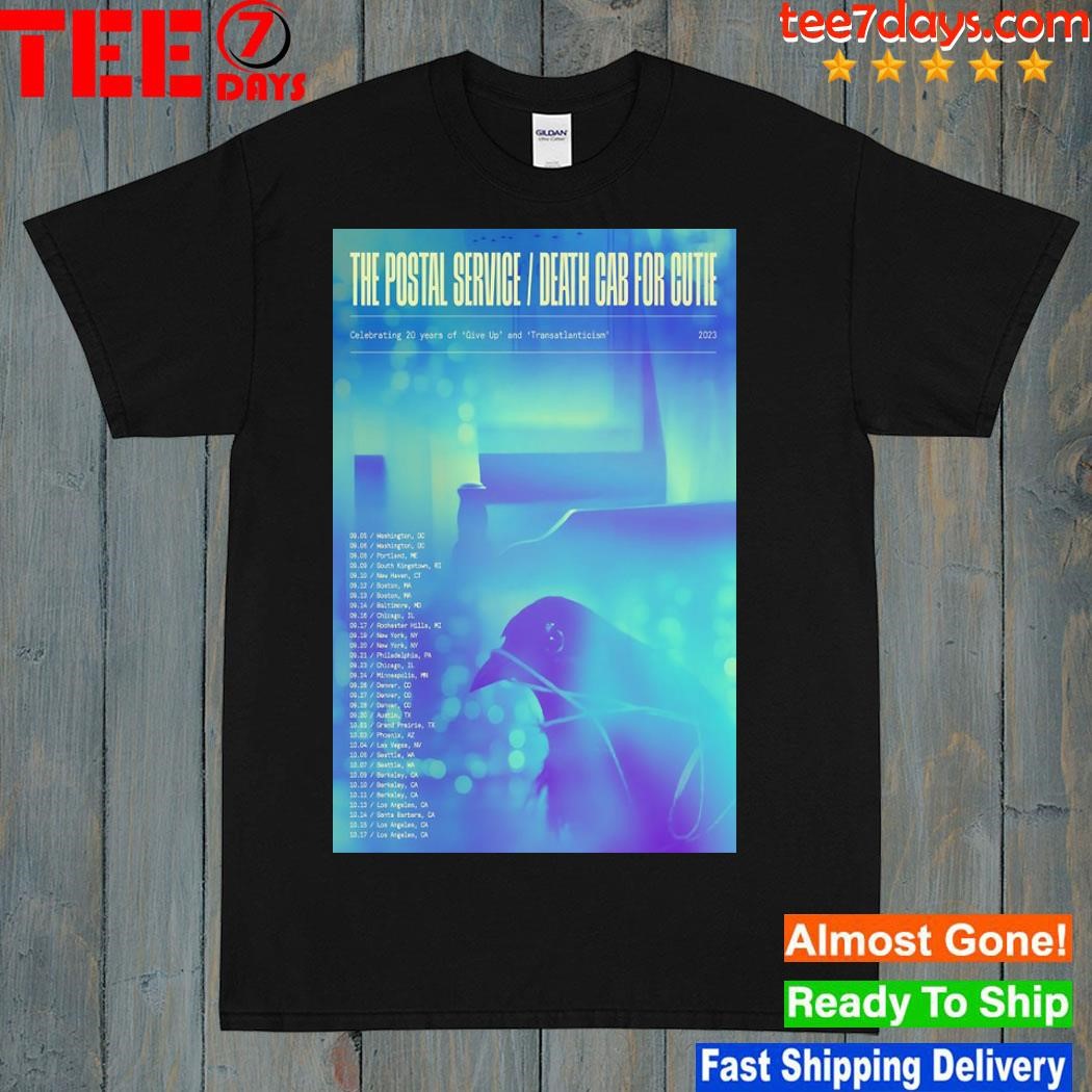 Death cab for cutie show give up and transatlanticism 20th anniversary 2023 poster shirt