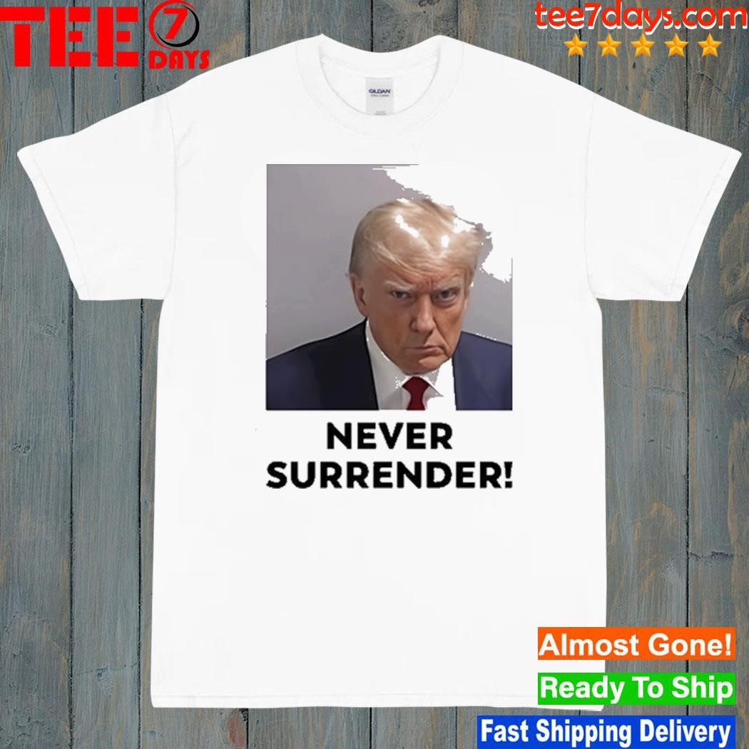 Donald Trump under surrender shirt