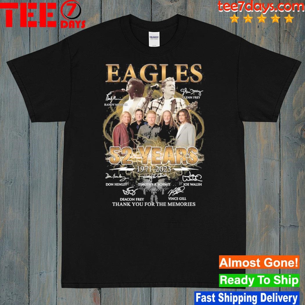 Eagles 52 years 1971 2023 memories shirt
