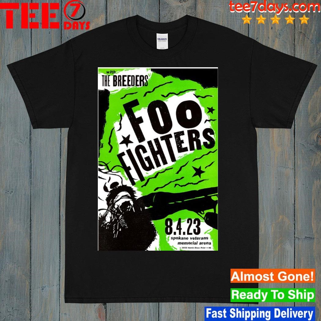 Foo fighters spokane wa spokane arena august 4 2023 shirt