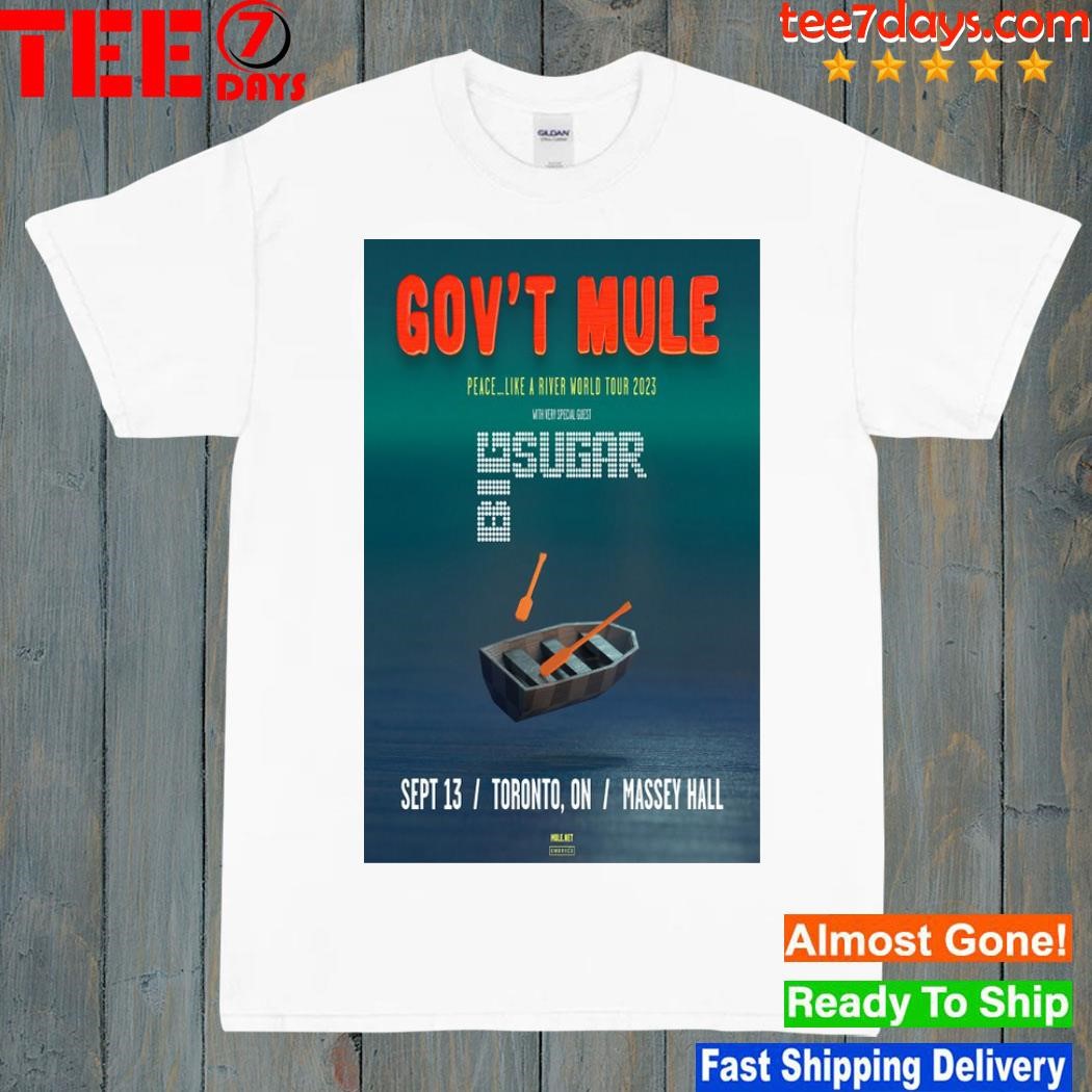 Gov't mule with big sugar september 13 2023 massey hall toronto on poster shirt