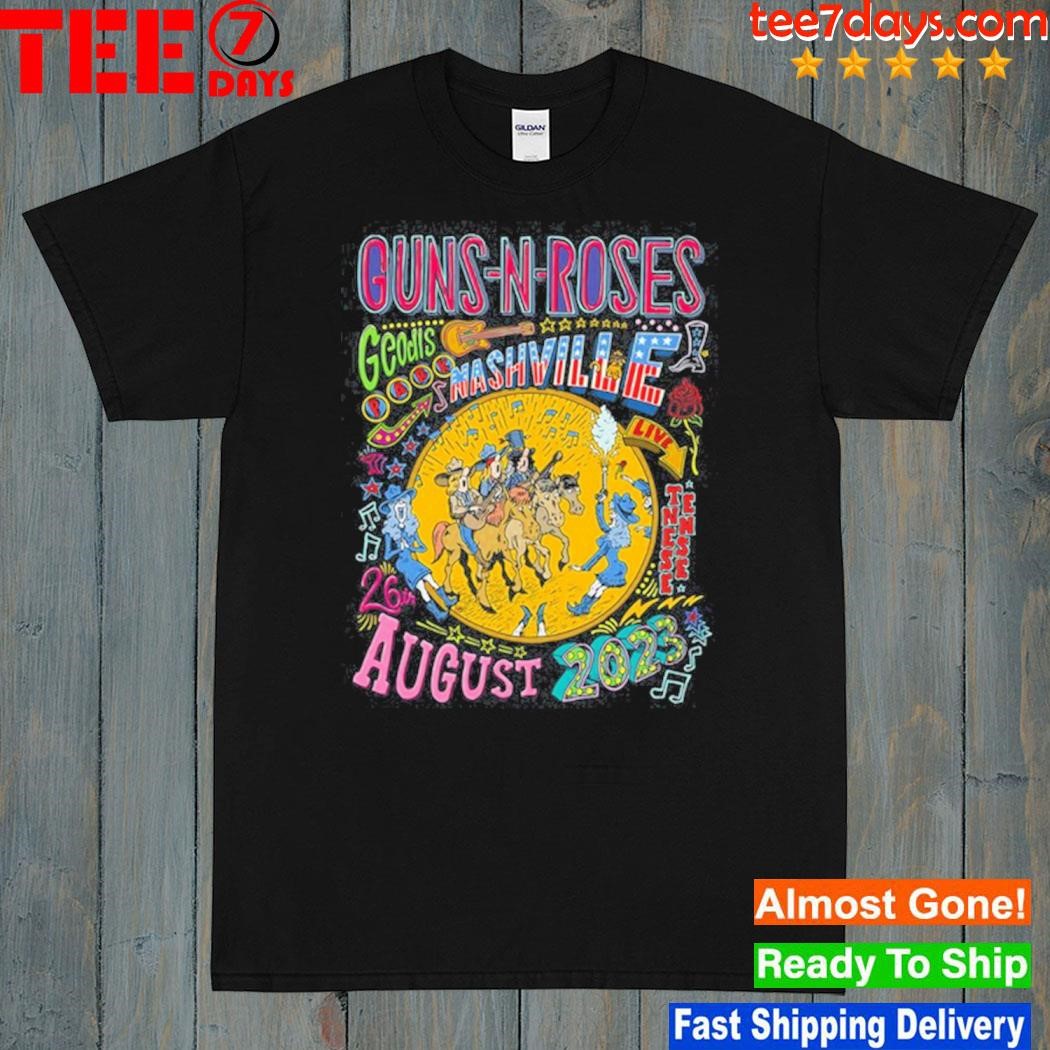 Guns N’ Roses August 26th, 2023 Nashville Event T-Shirt