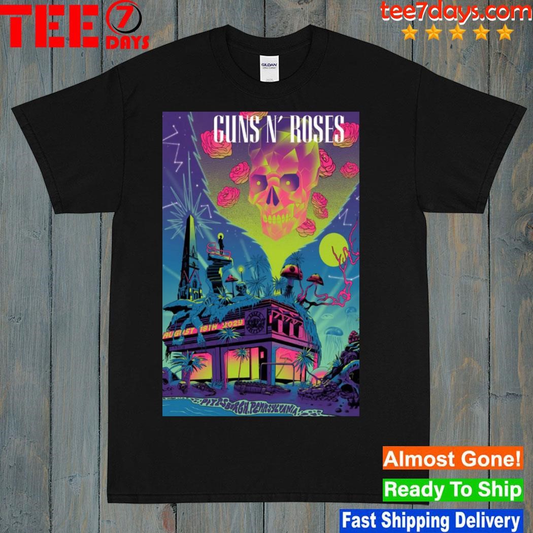 Guns N' Roses PNC Park, Pittsburgh, PA Aug 18, 2023 Show Poster shirt