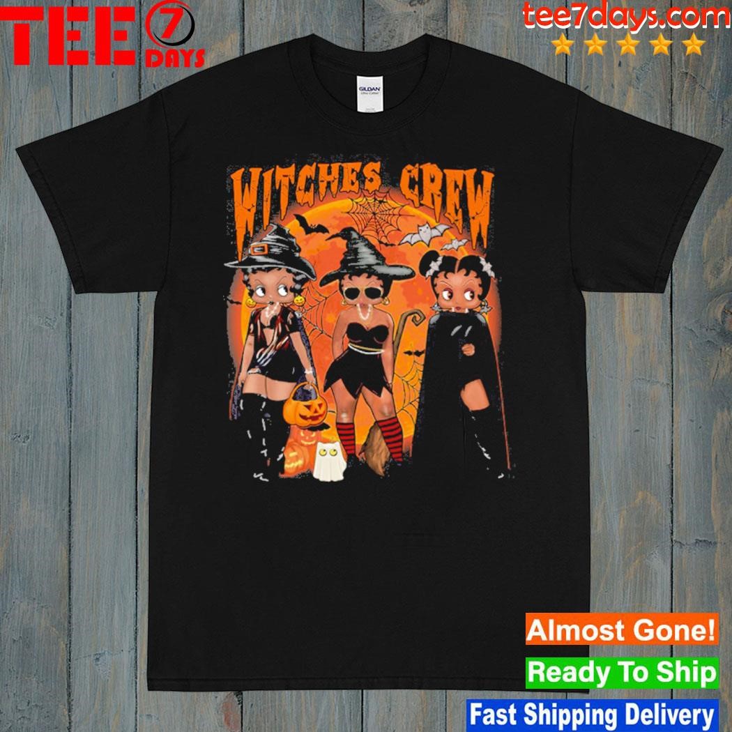 Halloween Betty Boop Witch Crew Tshirt