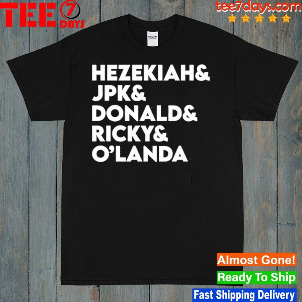 Hezekiah and jpk and Donald and ricky and o'landa new shirt