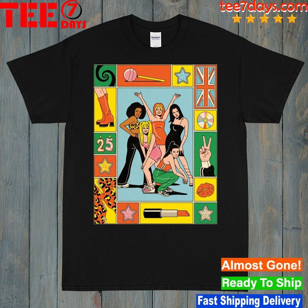Hot vintage the boundless optimism of the spice girls poster shirt