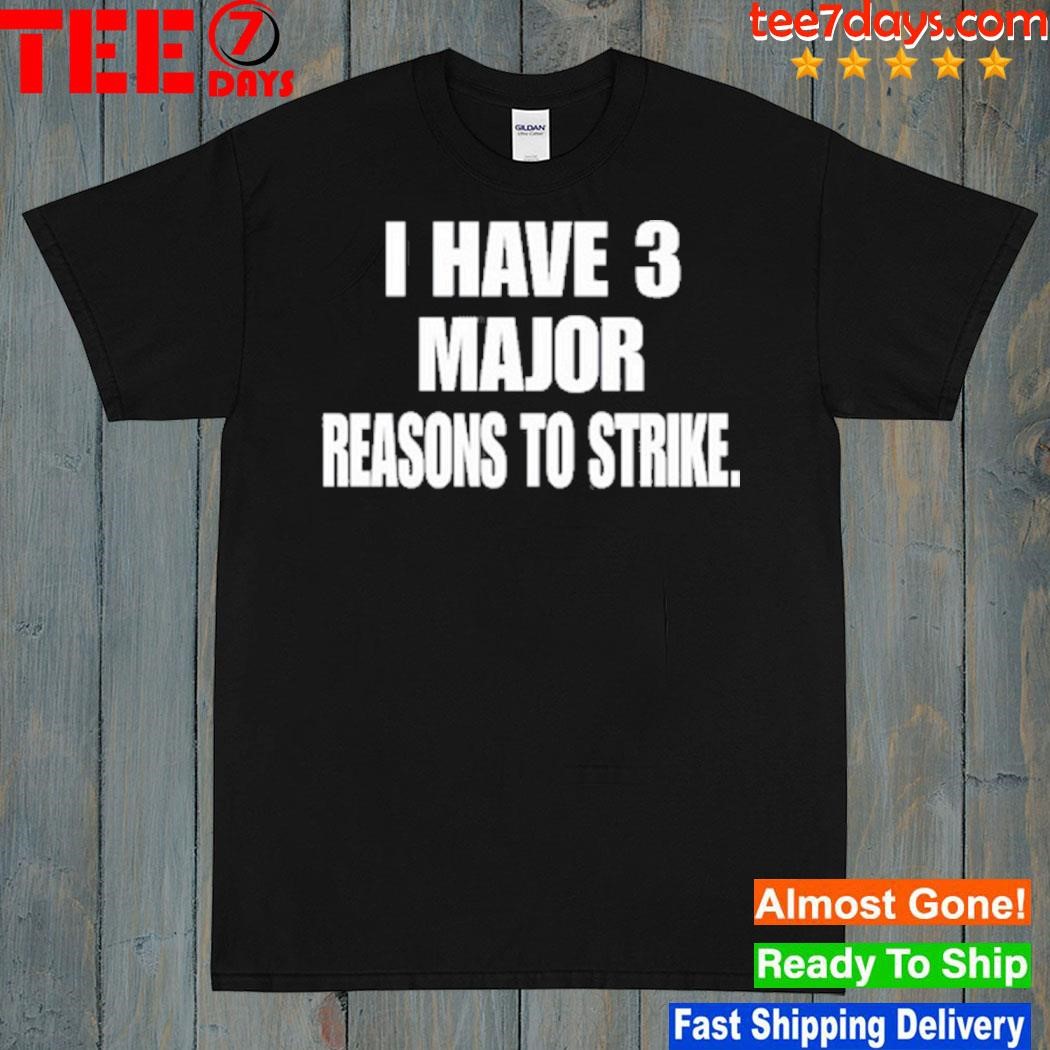 I Have 3 Major Reasons To Strike Shirt