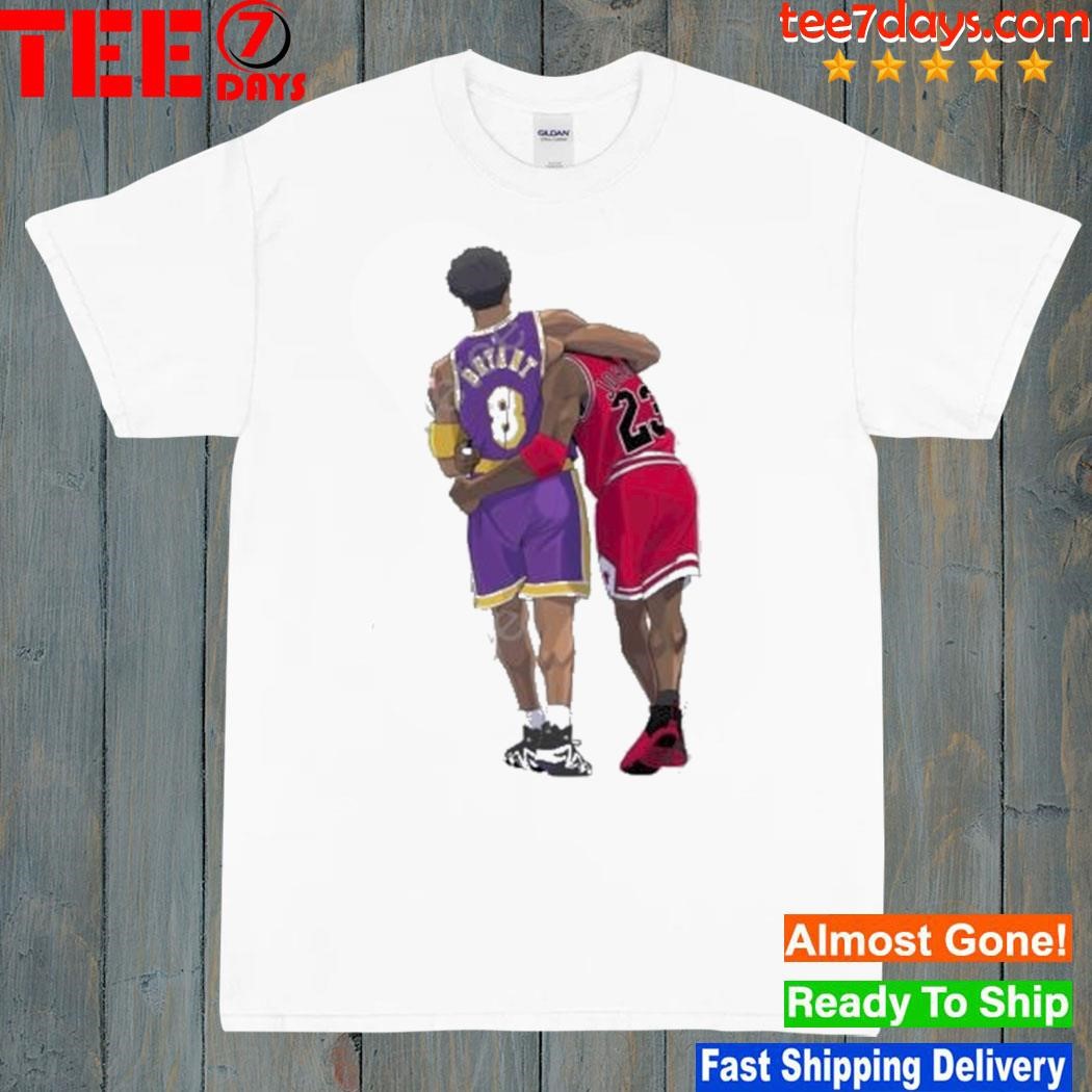 Jayson Tatum Wearing Kobe Bryant And Michael Jordan Bromance Sketch Canvas Art T Shirt