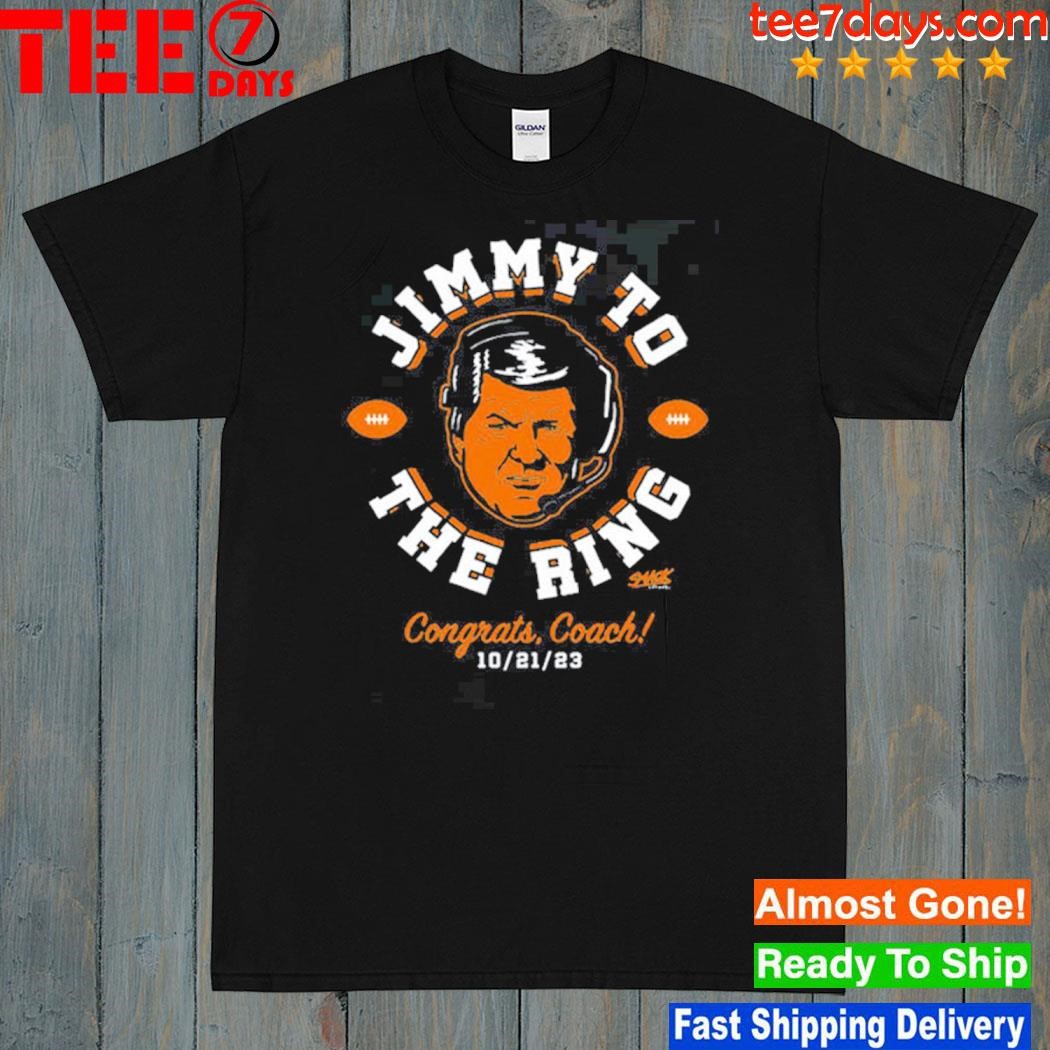 Jimmy to the ring congrats coach for miamI college fans shirt