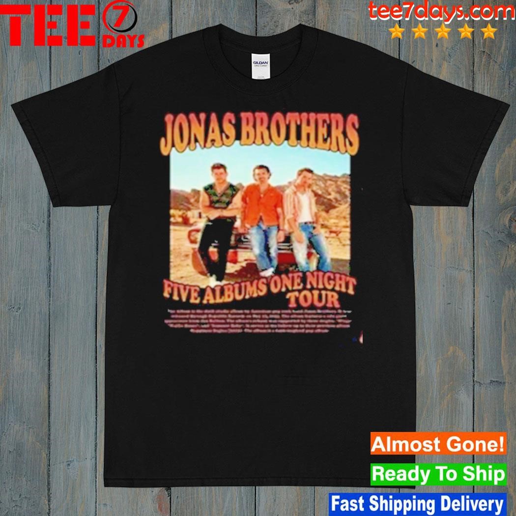 Jonas Brothers Music Tour 2023 Double Sided T Shirt