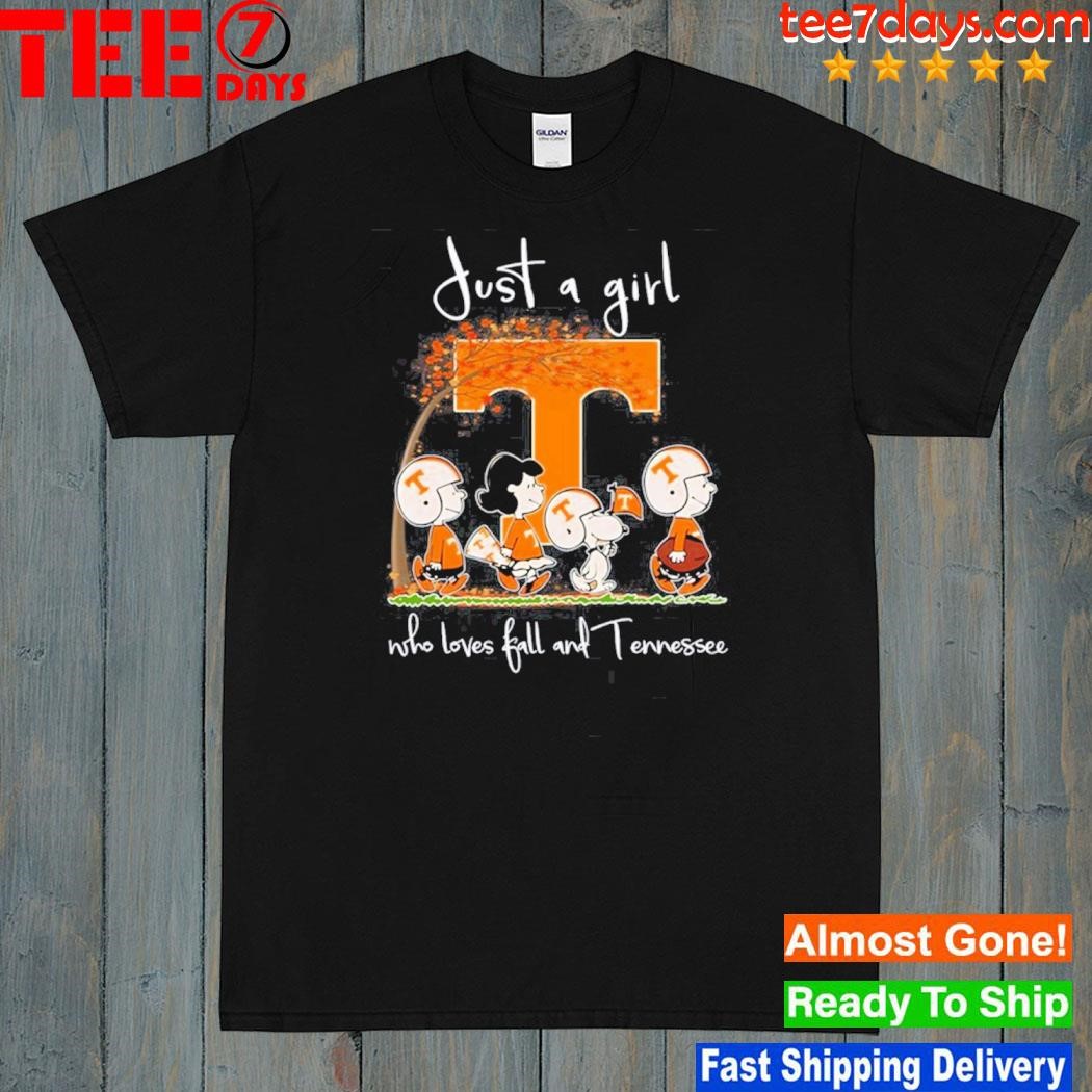 Just A Girl Who Loves Fall And Tennessee Volunteers T-shirt