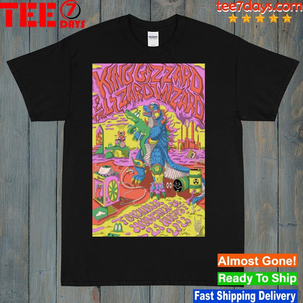 King gizzard and the lizard wizard august 21 2023 tonhalle munich Germany poster shirt