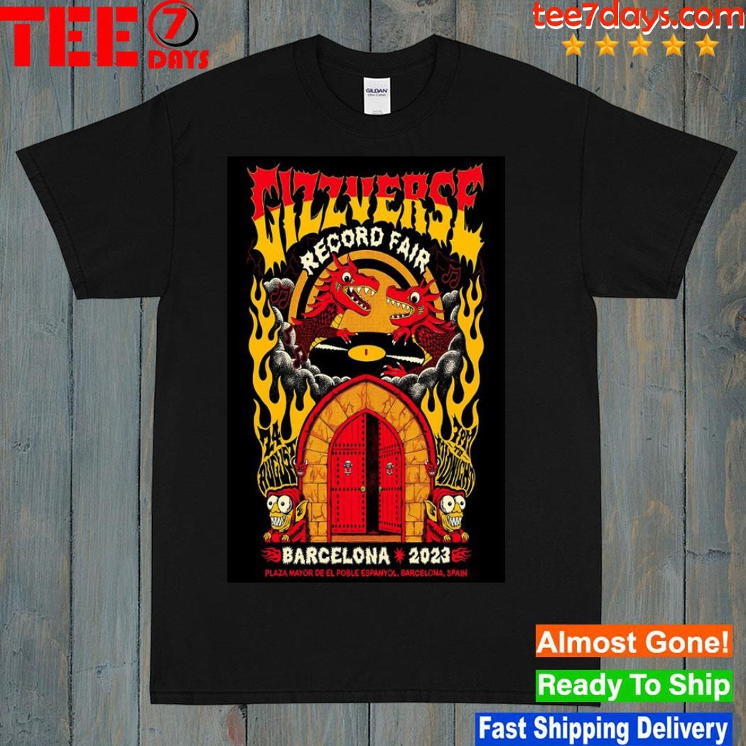 King gizzard and the lizard wizard barcelona Spain aug 24 2023 poster shirt