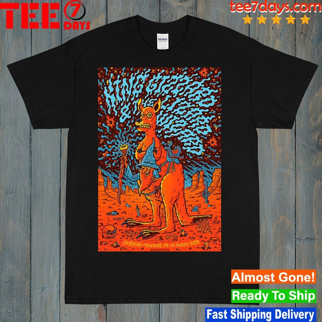 King gizzard aug 29 2023 toulouse fr event poster shirt