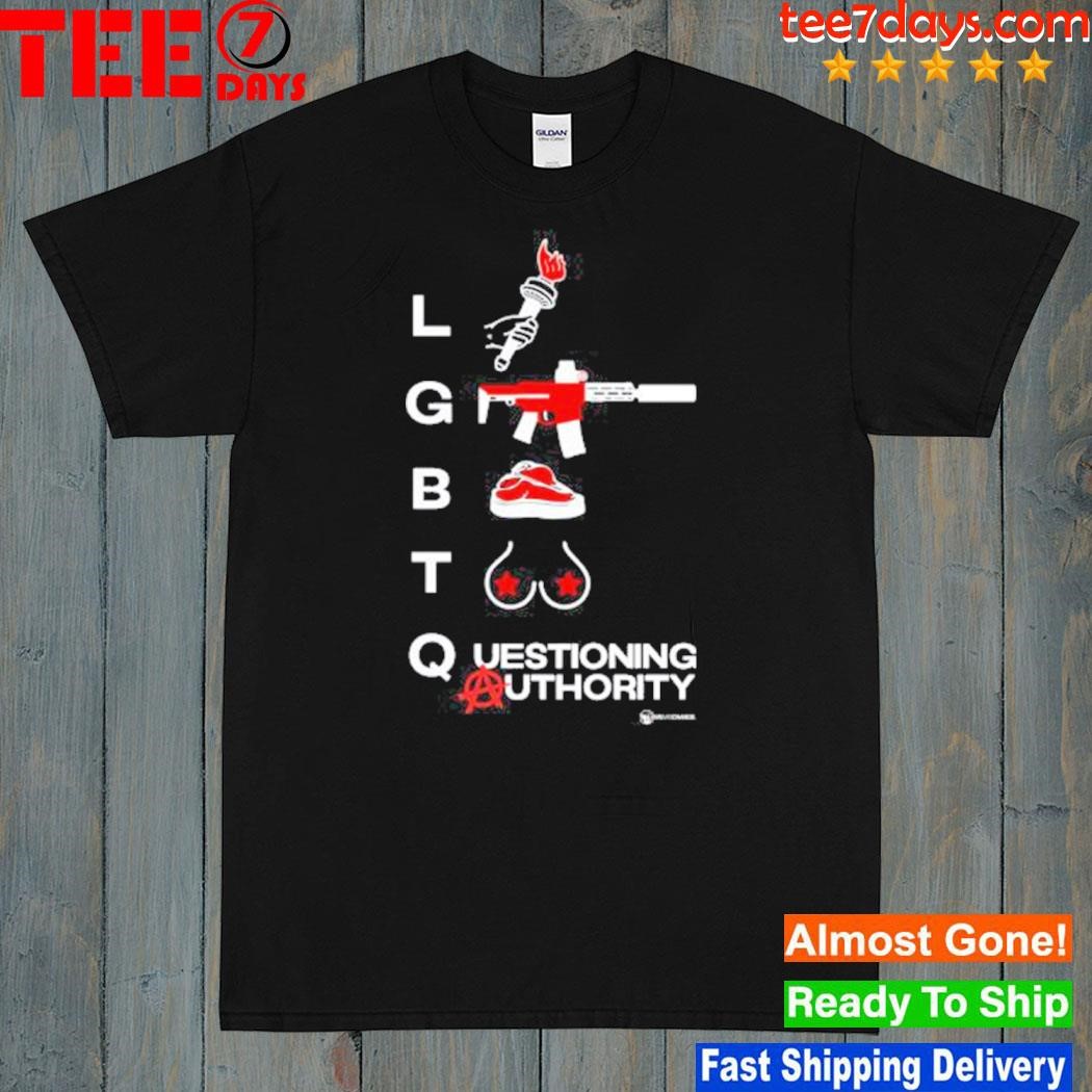 LGBT questioning authority shirt