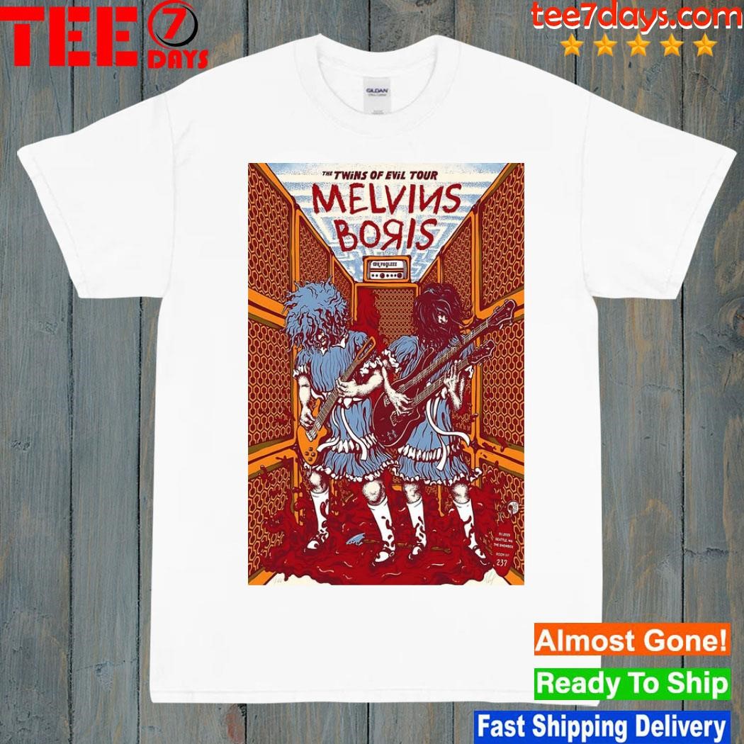 Melvins Boris Sept 1, 2023 The Showbox Seattle, WA Poster shirt