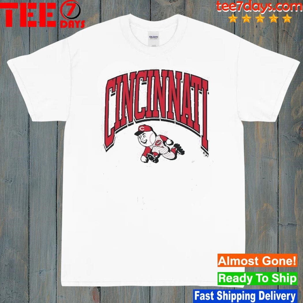 Men's Cincinnati Reds '47 Gray Walk Tall Franklin T-Shirt