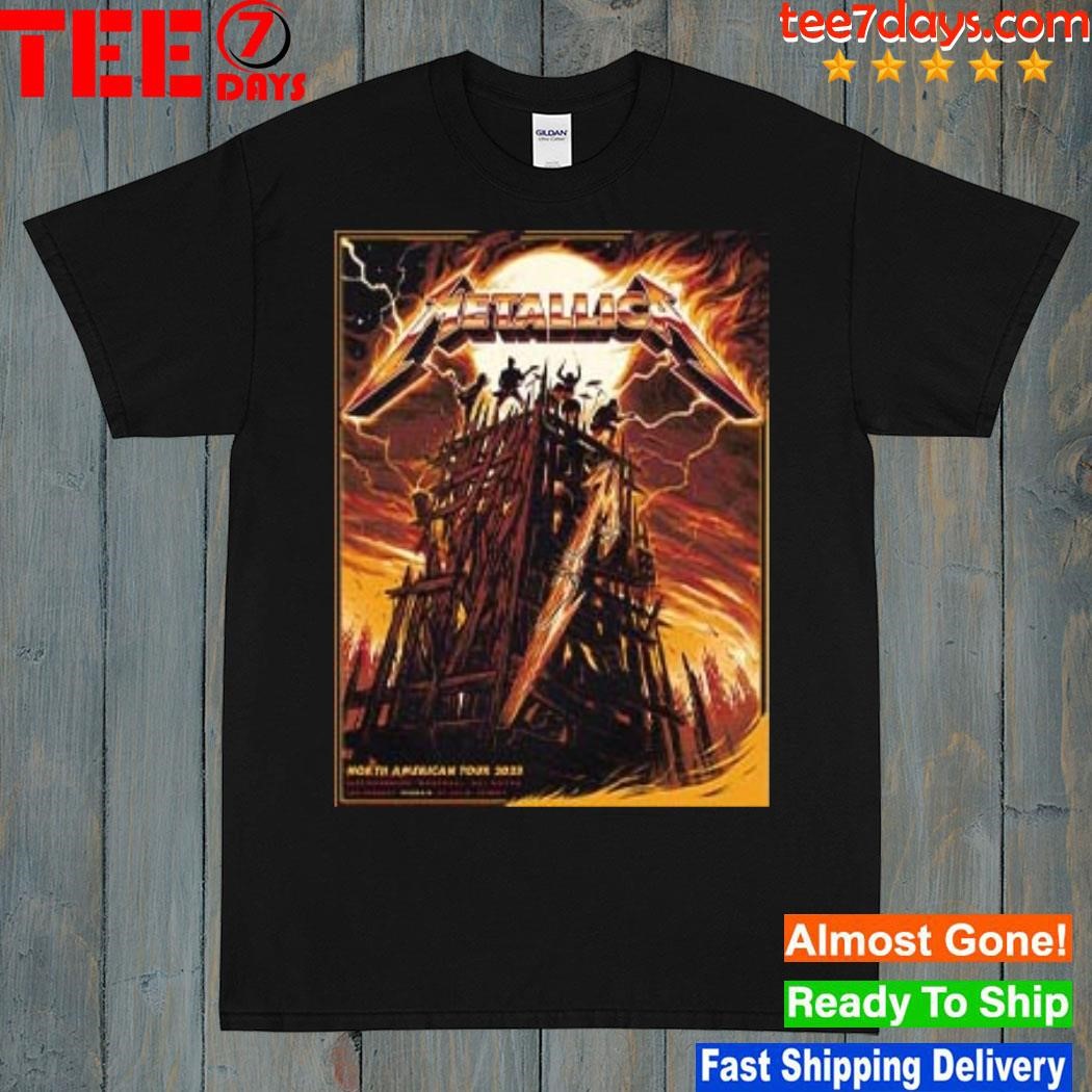 Metallica phoenix az north American tour 2023 m72 august 31 september 3 shirt