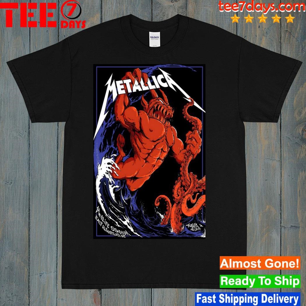 Metallica tour east rutherford nj 2023 poster shirt
