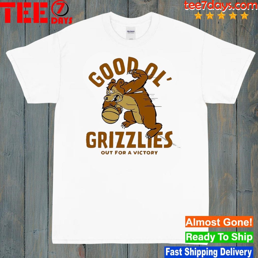 Montana Good Ol Grizzlies Vintage Basketball Out For A Victory Shirt