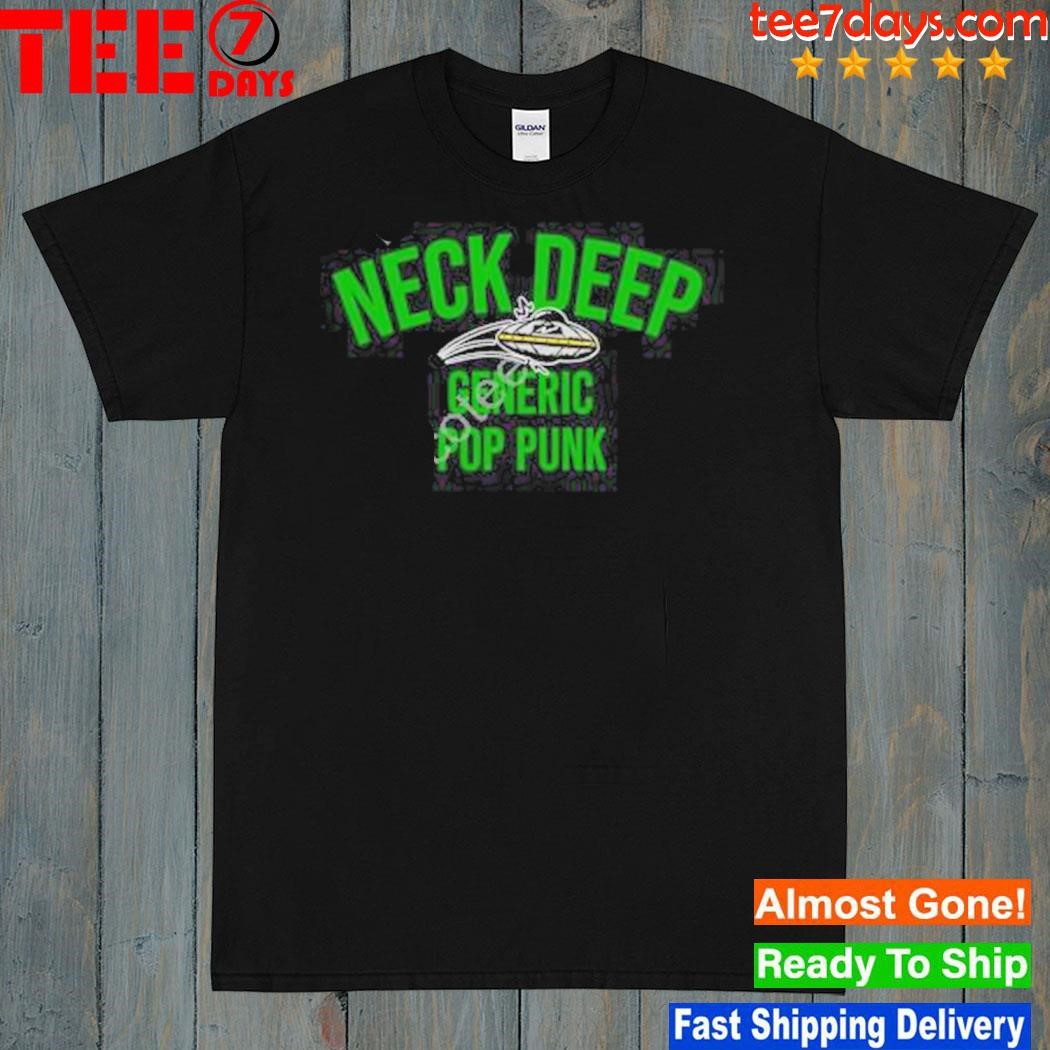 Neck deep generic pop punk alien d shirt